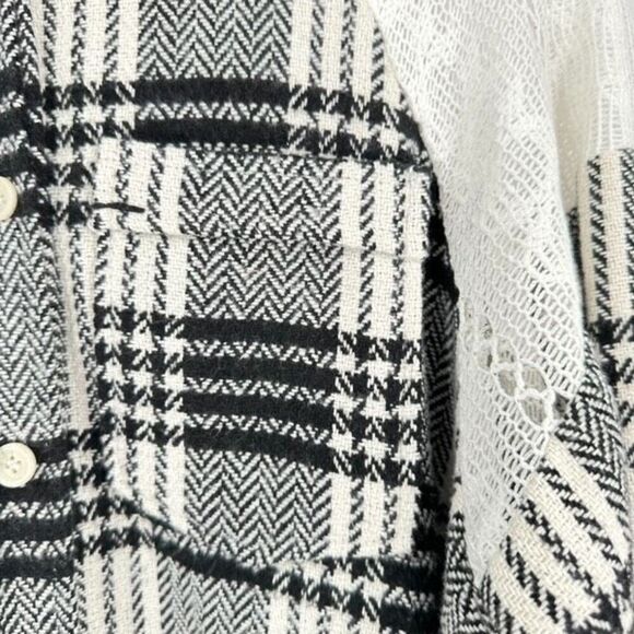 White Birch Black and White Plaid Button-Down Shirt - Picture 8 of 12